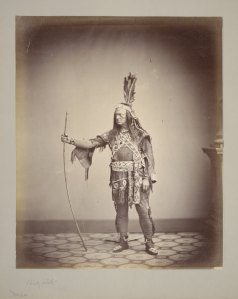 An older Forrest as Metamora, c. 1861. Man, time can be *rough* on an aging actor. Courtesy of the Folger Shakespeare Library.